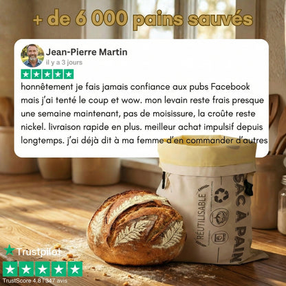 Sacs à Pain Premium en Coton 100 % et Cire d'Abeille